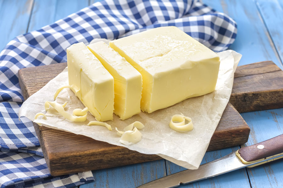 British Butter on a block